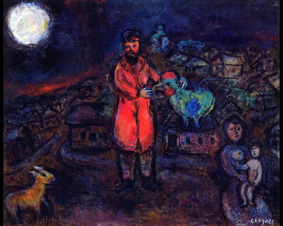 Village contemporain Marc Chagall Peintures à l'huile